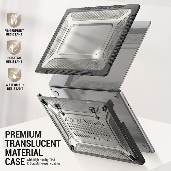 SEYMAC stock MacBook Pro 16 inch Case 2023/2022/2021 Protection Case Black - Picture 4 of 11